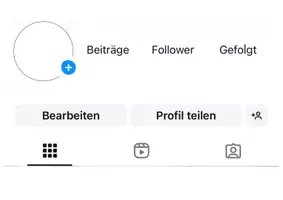 Vorschau - Arbeitsblätter - Vorlage Instagramprofil (Kopf und Beitrag) - Seite 1