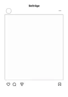 Vorschau - Arbeitsblätter - Vorlage Instagramprofil (Kopf und Beitrag) - Seite 2