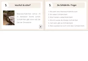 Vorschau - Aufgabenkarten - Lesekärtchen- Die Schildkröte (+Silbenschrift) - Seite 3