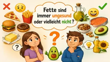 Vorschau - Arbeitsblätter - 🥑 Fette – Die Energiespeicher unseres Körpers und warum wir sie zum Leben brauchen - Deckblatt