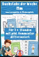 Vorschau - Stundenentwürfe - Komplette Buchstabeneinführung M für die 1. Klasse - vom Laut zum Buchstaben - Buchstabe der Woche - Deckblatt