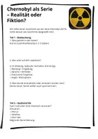 Vorschau - Arbeitsblätter - Chernobyl-Serie analysieren – Arbeitsblatt zur Quellenkritik & Medienanalyse - Deckblatt