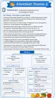 Vorschau - Arbeitsblätter - 🍎 Vitamine und Mineralstoffe – Kleine Nährstoffe mit großer Wirkung - Seite 1