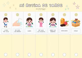 Vista previa - Refuerzo / NEE / Materiales de apoyo - 📅 RUTINAS VISUALES: MAÑANA, TARDE Y NOCHE 🕒 - página 2