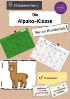Vorschau - Lehrpläne/Lehrermaterial - Stundenplan Alpaka-Klasse - Deckblatt