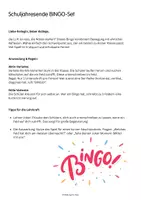 Vorschau - Arbeitsblätter - Schuljahresende BINGO-Set Reflexion & Abschlussspiel (4 Themen, 12 Varianten) - Seite 1
