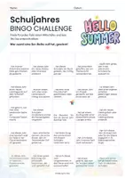 Vorschau - Arbeitsblätter - Schuljahresende BINGO-Set Reflexion & Abschlussspiel (4 Themen, 12 Varianten) - Seite 2