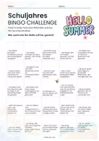 Vorschau - Arbeitsblätter - Schuljahresende BINGO-Set Reflexion & Abschlussspiel (4 Themen, 12 Varianten) - Seite 3