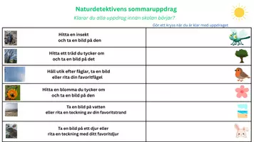 förhandsvisning - Naturdetektivens Sommaruppdrag - En rolig utmaning för F-2 - sida 1