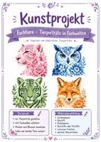 Vorschau - Stundenentwürfe - Kunst: Farbtiere Materialpaket (mit Differenzierung) - Deckblatt