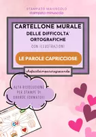 anteprima - Esercizi - LE PAROLE CAPRICCIOSE - CARTELLO E SCHEDE OPERATIVE - Pagina 1