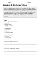Vorschau - Arbeitsblätter - Lesetest Klasse 3 – Haustiere | 10 Lesetexte mit Fragen & Lösungen - Seite 3