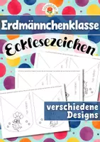 Vorschau - Mal- und Bastelvorlagen - Erdmännchenklasse - Ecklesezeichen (Klassentier) - Deckblatt