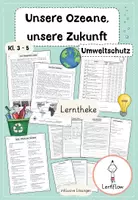 Vorschau - Stationenlernen - Ozeane & Umweltschutz Lerntheke Kl. 3 - 5 - Deckblatt