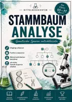 Vorschau - Stundenentwürfe - Stammbaumanalyse-genetische Spuren entschlüsseln | Unterrichtsmaterial Biologie Klasse 10-11|Genetik|Vererbung|Stammbaumanalyse|Klausurvorbereitung - Deckblatt