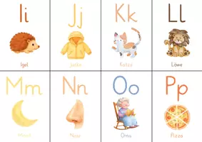 Vorschau - Bildkarten - Lernkarten ABC | Buchstaben Alphabet lernen Deutsch Klasse 1 & Vorschule - Seite 2