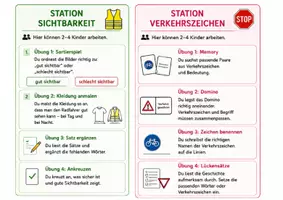 Vorschau - Arbeitsblätter - Fahrradprüfung Stationenbetrieb - Seite 1