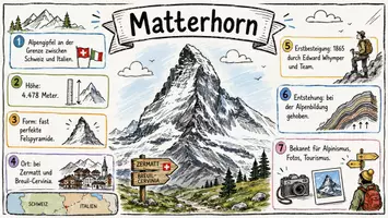 Vorschau - Arbeitsblätter - Lernposter + Arbeitsblatt "Matterhorn" + Onlineübung & MP3 + Infografik - Seite 2