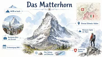 Vorschau - Arbeitsblätter - Lernposter + Arbeitsblatt "Matterhorn" + Onlineübung & MP3 + Infografik - Seite 3