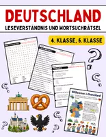 Vorschau - Arbeitsblätter - Deutschland entdecken : Leseverständnis und Wortsuchrätsel mit Lösungen - Deckblatt