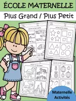 Aperçu - Matériel pour travaux manuels / dessin - Grand ou Petit? Comparaison des Tailles | Idéal IEF &Classe - Page de couverture