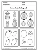 Aperçu - Matériel pour travaux manuels / dessin - Grand ou Petit? Comparaison des Tailles | Idéal IEF &Classe - Page 2