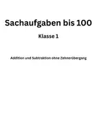 Vorschau - Arbeitsblätter - Sachaufgaben bis 100 – Klasse 1 - Deckblatt