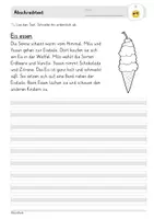 Vorschau - Arbeitsblätter - 4 Abschreibtexte: Sommer (Klasse 2, 3, 4) Schreiben üben - Seite 2