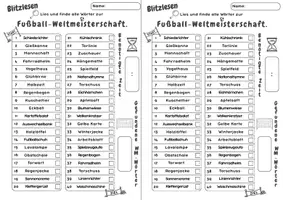 Vorschau - Arbeitsblätter - Selektives Lesen FußballWM Klasse 3/4 - Seite 3