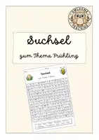 Vorschau - Arbeitsblätter - Freebie: Suchsel zum Thema Frühling - Deckblatt