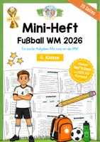 Vorschau - Arbeitsblätter - Fußball WM 2026: Mini-Heft für die 4. Klasse - Deckblatt