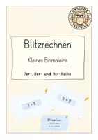 Vorschau - Präsentationen/Tafelbilder - Blitzrechnen: Kleines Einmaleins: 7er-, 8er- und 9er-Reihe - Deckblatt