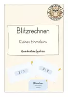 Vorschau - Präsentationen/Tafelbilder - Blitzrechnen: Kleines Einmaleins: Quadrataufgaben - Deckblatt