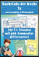 Vorschau - Stundenentwürfe - Komplette Buchstabeneinführung S für die 1. Klasse - vom Laut zum Buchstaben - Buchstabe der Woche - Deckblatt