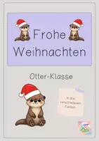Vorschau - Poster - Weihnachten in deiner Otter-Klasse - Deckblatt
