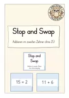 Vorschau - Spiele - Stop and Swap: Addieren im zweiten Zehner ohne Zehnerübergang (Kl. 1) - Deckblatt