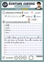 Aperçu - Fiches - Fiches d'écriture cursive période 5 CP - Page 3