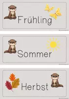 Vorschau - Bildkarten - Kalender-Karten für deine Otter-Klasse - Seite 2