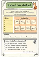 Vorschau - Stationenlernen - Fabeln Klasse 5-6: Deutsch Escape Room - Seite 3