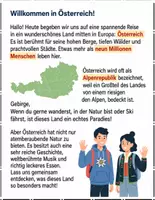 Vorschau - Arbeitsblätter - Österreich entdecken : Leseverständnis und Wortsuchrätsel mit Lösungen - Seite 1