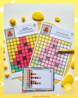 Voorbeeld - pixelplaten thema zomer - Pagina 1