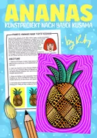 Vorschau - Arbeitsblätter - Punkte Ananas - Abstraktes Kunstprojekt für den Sommer nach Yayoi Kusama - Deckblatt