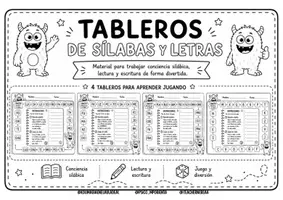 Vista previa - Hojas de trabajo - TABLEROS LENGUA - Portada