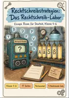 Vorschau - Stationenlernen - Rechtschreibung Klasse 5 ▸ Klasse 6 - Deckblatt