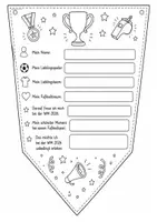 Vorschau - Mal- und Bastelvorlagen - Wimpel Fußball WM/ Steckbriefe/ Wimpelkette/ Dekoration - Seite 2