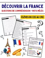 Aperçu - Jeux - Découvrir la France : Lecture et activités pour CE2–CM2 - Page de couverture