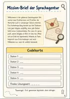 Vorschau - Stationenlernen - Wortarten Klasse 5 -6: Deutsch Escape Room - Seite 2