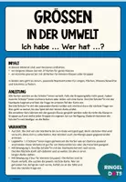 Vorschau - Spiele - Ich habe ... Wer hat ...? Größen in der Umwelt - Größen schätzen - Seite 1