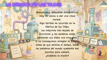 Vista previa - Unidades / Secuencias / Situaciones de Aprendizaje - ESCAPE ROOM: LA FÁBRICA DE LAS TILDES - página 3