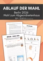 Vorschau - Arbeitsblätter - Berlin – Wahl zum Abgeordnetenhaus 2026: Ablauf der Wahl - Deckblatt